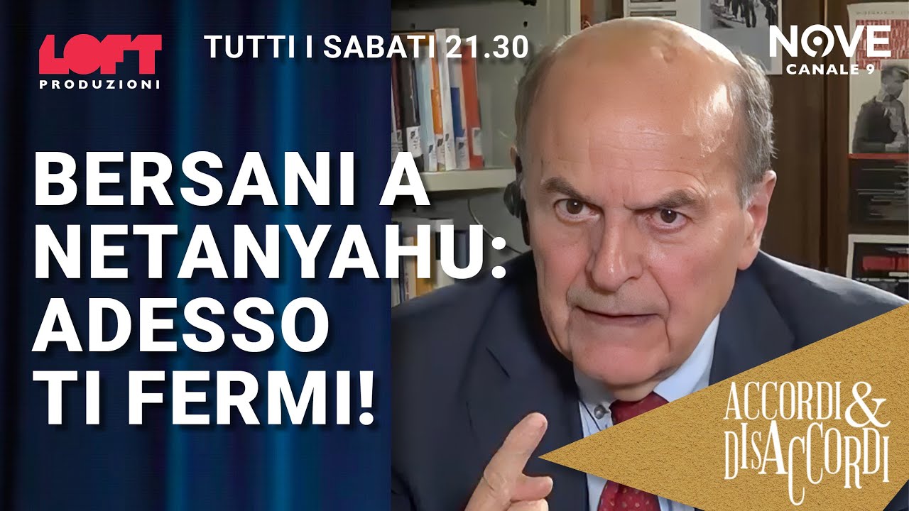 Bersani a Netanyahu: adesso ti fermi!