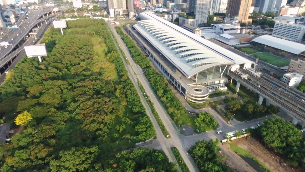 Bangkok Rama 9 area (2/2) | Parrot Bebop 2 Power [RAW footage]