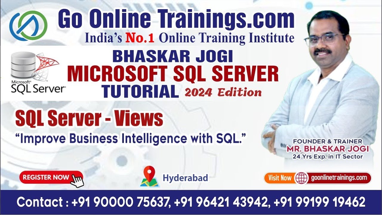 SQL Server Views|| Bhaskar Jogi | Go Online Trainings | 90000 75637