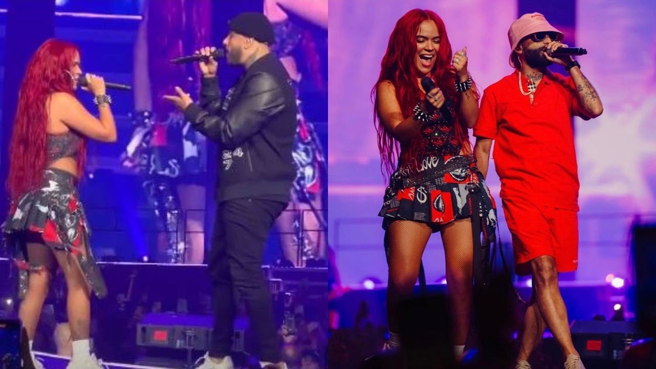 Arcangel y Nicky Jam Llegaron de Sorpresa al Concierto de Karol G
