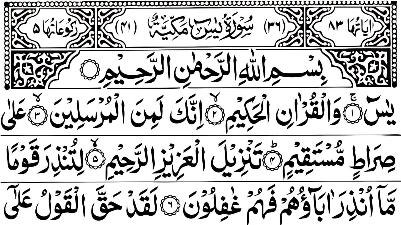 Surah Yaseen (yaseen)✨Ep380⚡️Full surah yaseen tilawat🌳🌿Surah Yasin sharif By Mohammad ali (FULL HD)