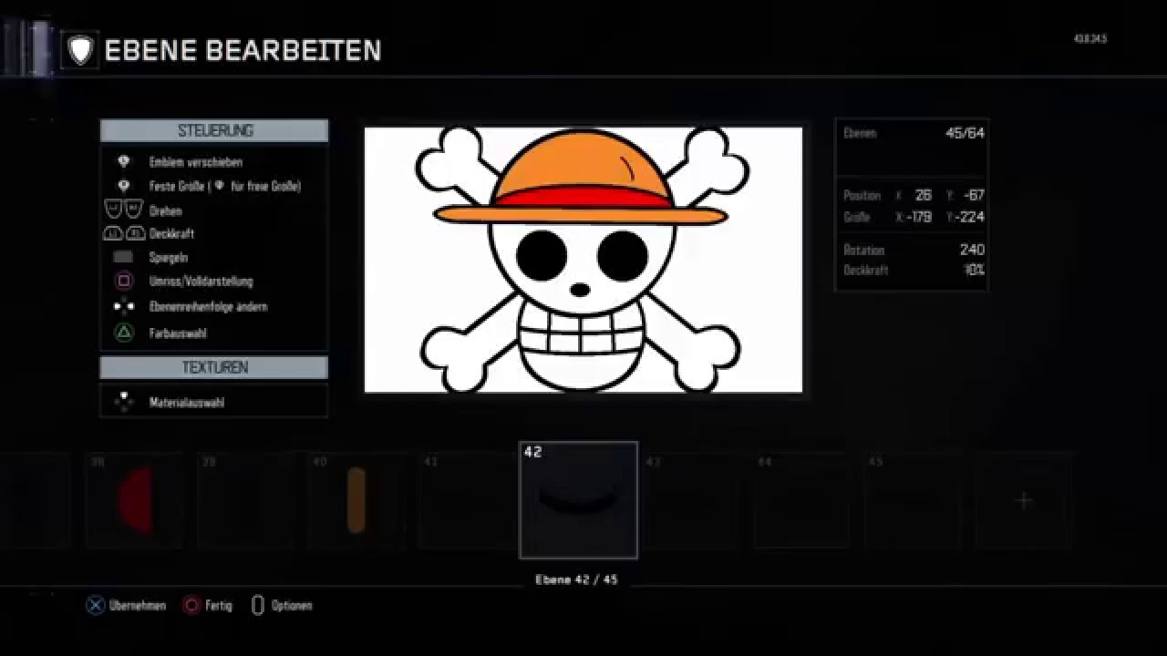 Black Ops 3 One Piece Emblem Ruffy Flag tutorial