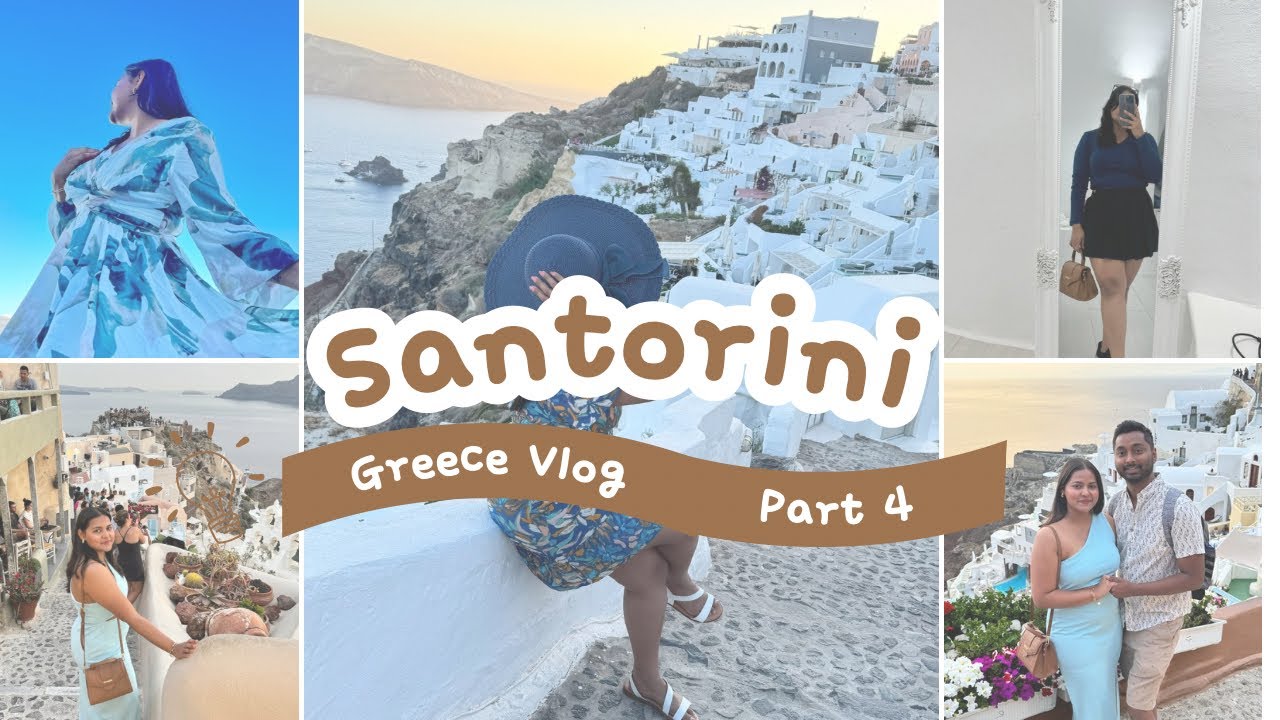 Greece vlog part 4, Santorini #paradiseonearth #calderaview #oiasunset #thira 