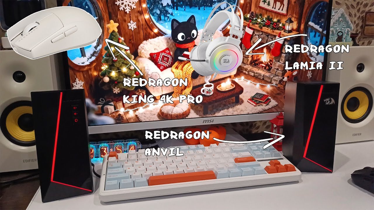 Новинки от Redragon | Колонки Redragon anvil | Наушники Redragon lamia 2 | Мышь Redragon king 4k pro