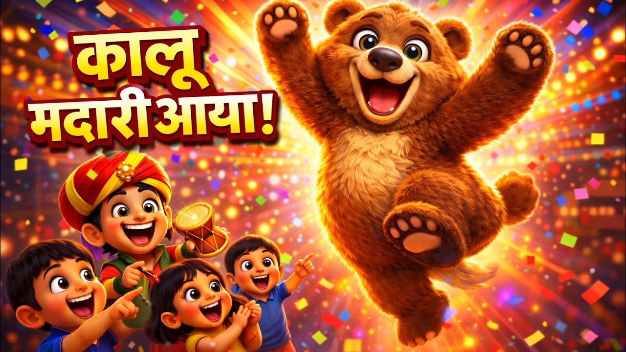 Kalu Madari Aaya कालू मदारी आया|Rhyme for Kids| Nursery Rhymes#kids  #nanhimuskaanrhymes #rhymes