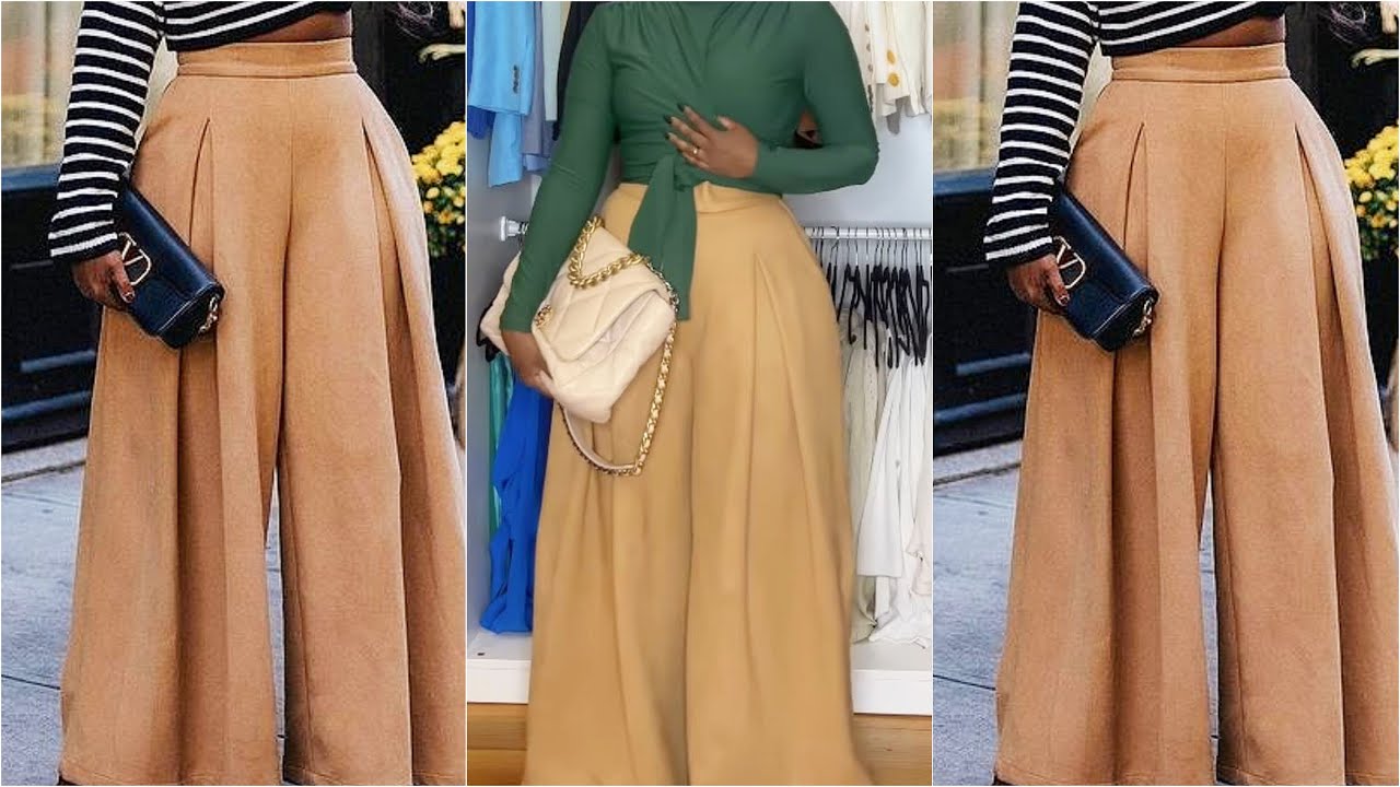 HOW TO SEW A PLEATED WIDE LEG PALAZZO PANTS | BEGINNER-FRIENDLY