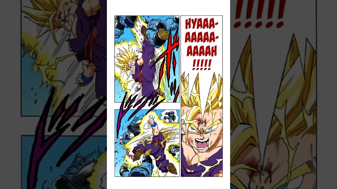 dragon ball z manga full color Gohan vs cell part 5