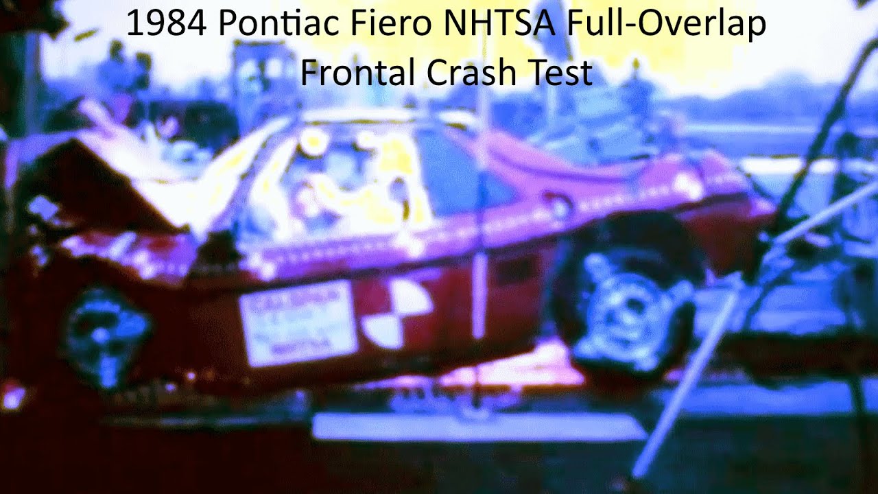 1984-1988 Pontiac Fiero NHTSA Full-Overlap Frontal Crash Test
