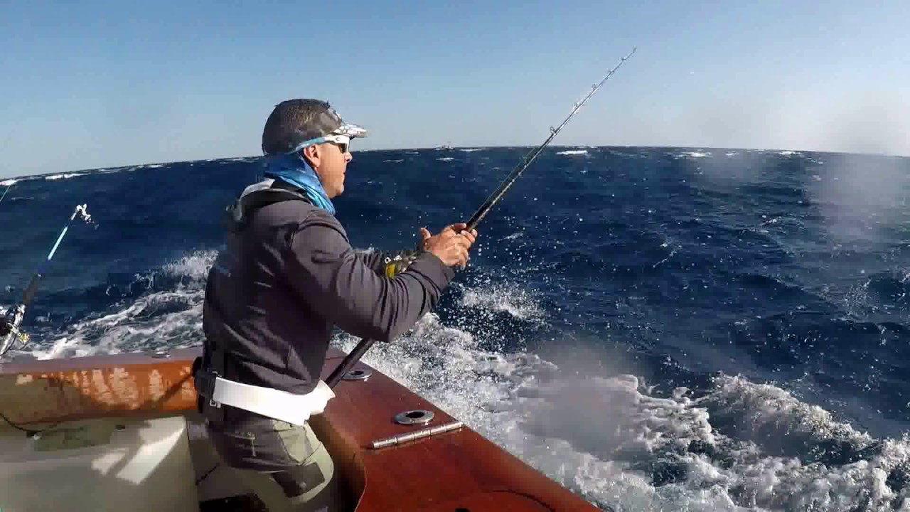 Hatteras 45EX Running and Fishing video