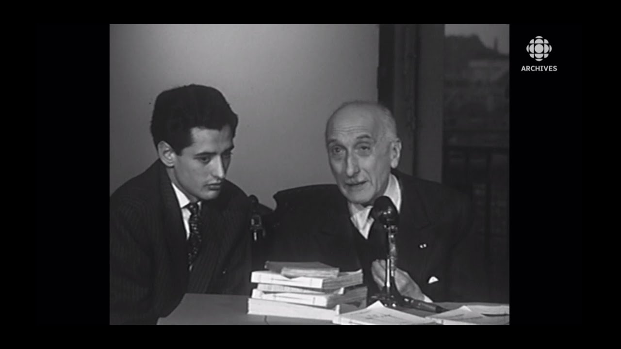 En 1959, entrevue conjointe avec François Mauriac et Michel Del Castillo