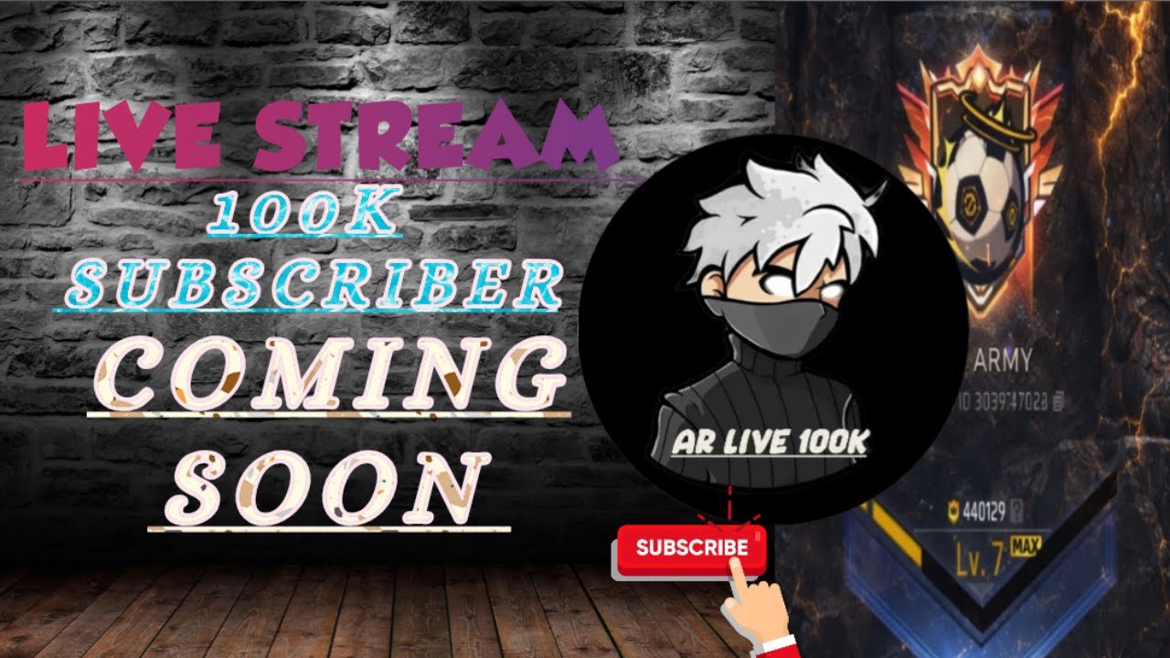 AR LIVE 100K 🗣️LIVE STREAM ID CHECK ALL MY SUBCRIBER ✅LIKE COMENT UID THANKS 🙏