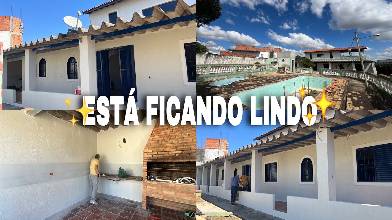 A REFORMA DA CASA ABANDONADA ESTÁ NA RETA FINAL | pia nova e pintura sendo finalizada 