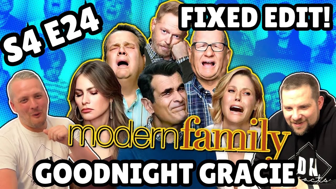 FIXED EDIT! British Guys HILARIOUS Modern Family Reaction | Season 4 Episode 24 (Goodnight Gracie)