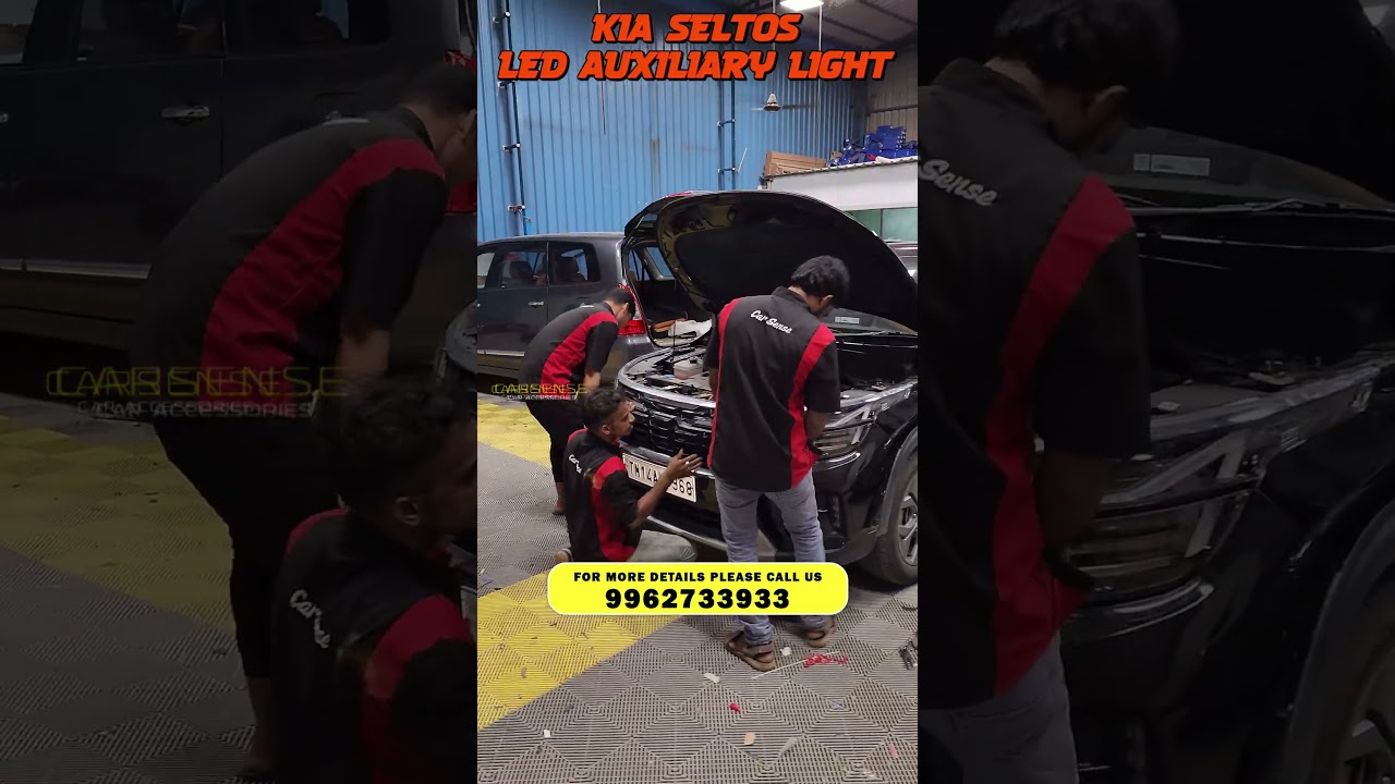 Kia Seltos LED Auxiliary Light | Car LED Lights | Car Accessories in Chennai | Car Sense 
