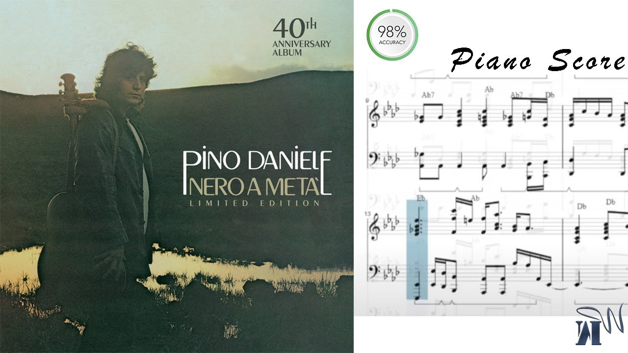 [A-182] Quanno Chiove - Pino Daniele / Piano Score Visualizer (Cover By Nikko Ielasi)