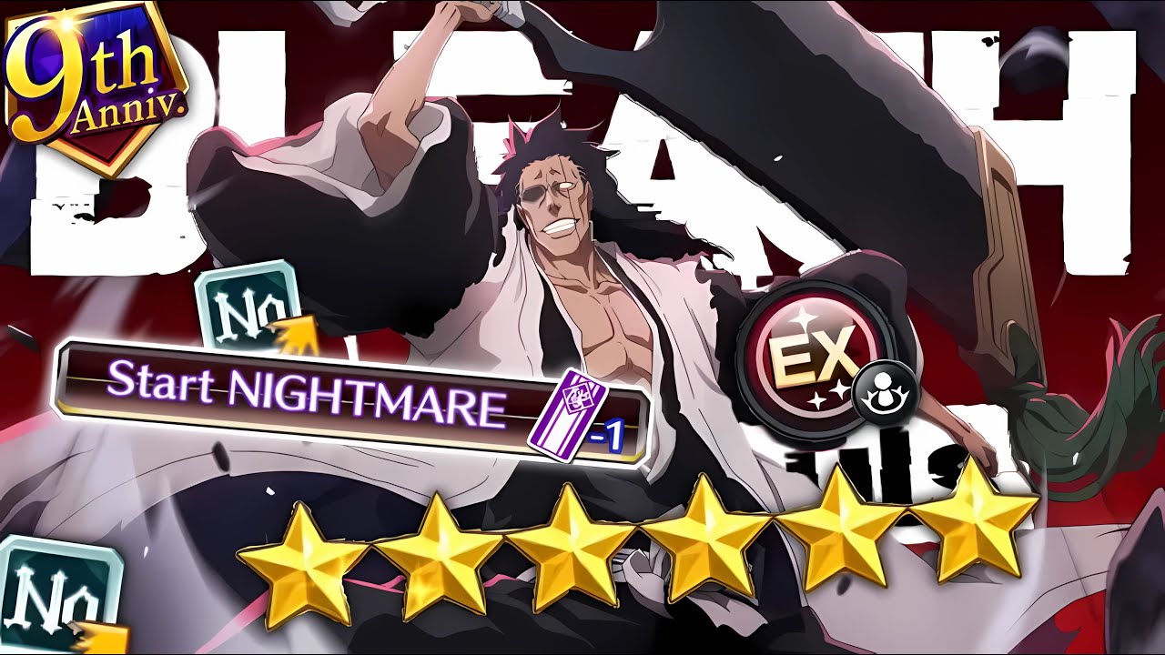 CHAR ANNIV INI BROKEN! 9TH ANNIVERSARY KENPACHI SHOWCASE! - Bleach: Brave Souls