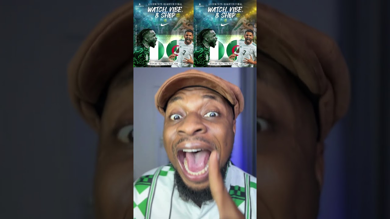 No Underdog for AFCON ooo Let’s watch Nigeria v Algeria At Nike Store, ICM Ikeja!! 