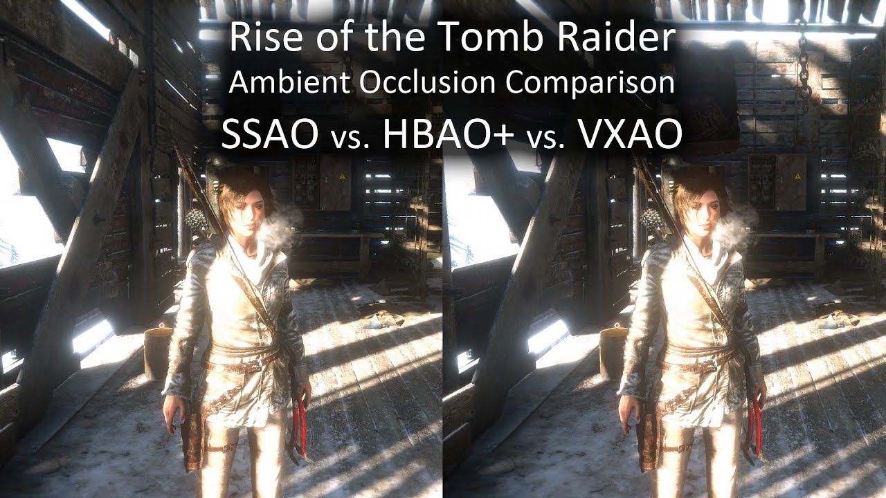 Rise of the Tomb Raider new AO comparison (HBAO+, VXAO)