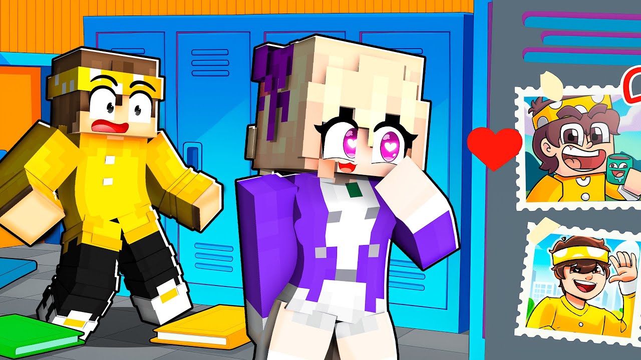 SOU O CRUSH da GAROTA POPULAR no Minecraft