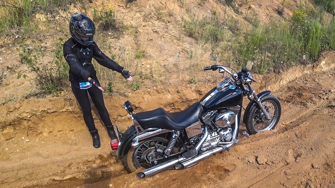 МотоБлок №9. ЧТО МОЖЕТ HARLEY DYNA НА ЭНДУРО ТРАССЕ? ВЕРНУЛСЯ В МОТОШКОЛУ!