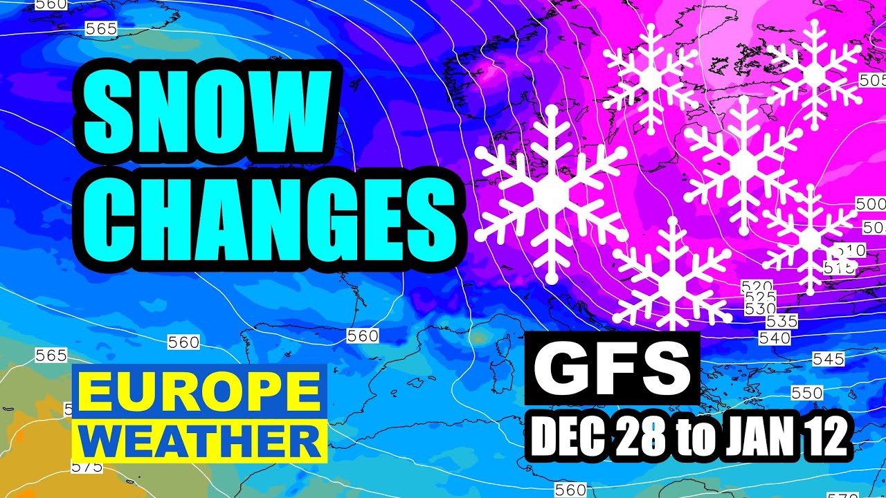 European Weather: WINTER TIME Cold & Snow again| GFS 06z, Rain, Snow, Storm,850hPa| Dec 28 to Jan 12