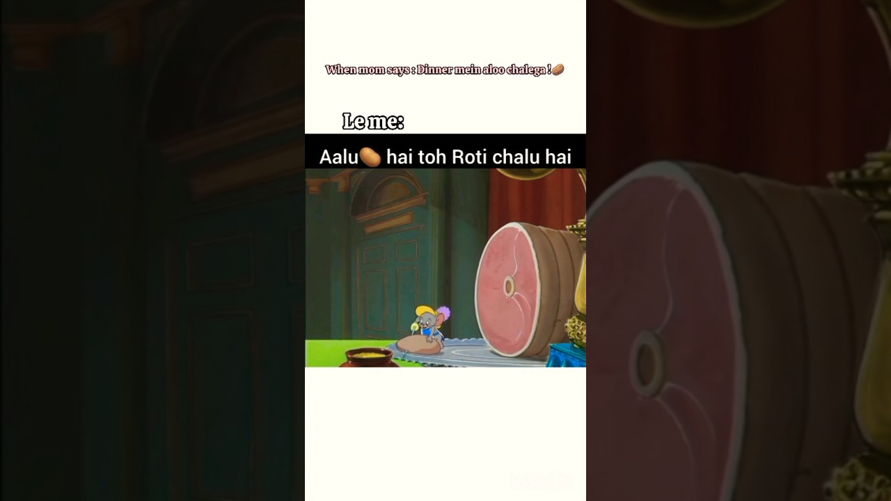 Aalu 🥔 hai toh roti chalu hai 🐥|| #edit #fyp #tomandjerry #tom #jerry #potato #chapati