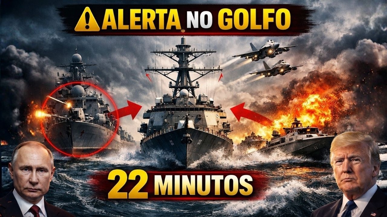 10:42 — Comboio Russo Rumo ao Irã Abre Fogo no Golfo — Destróieres dos EUA Cercados —  22 Minutos