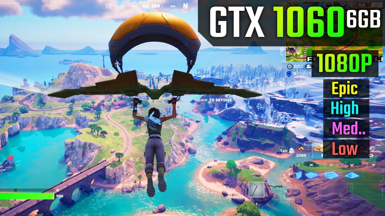 Fortnite : GTX 1060 6GB (1080p All Settings)
