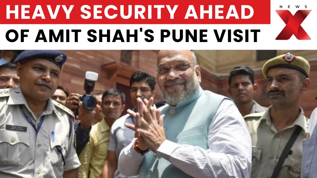 Amit Shah Pune Visit: Massive Security Deployed Ahead of Congress Protest | NewsX