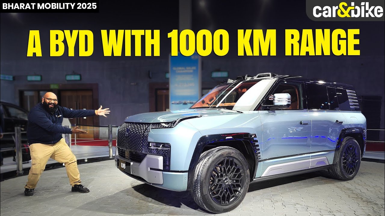 BYD Yangwang U8 ⚡ SUV India Debut | 1000 km Range | Bharat Mobility Global Expo 2025