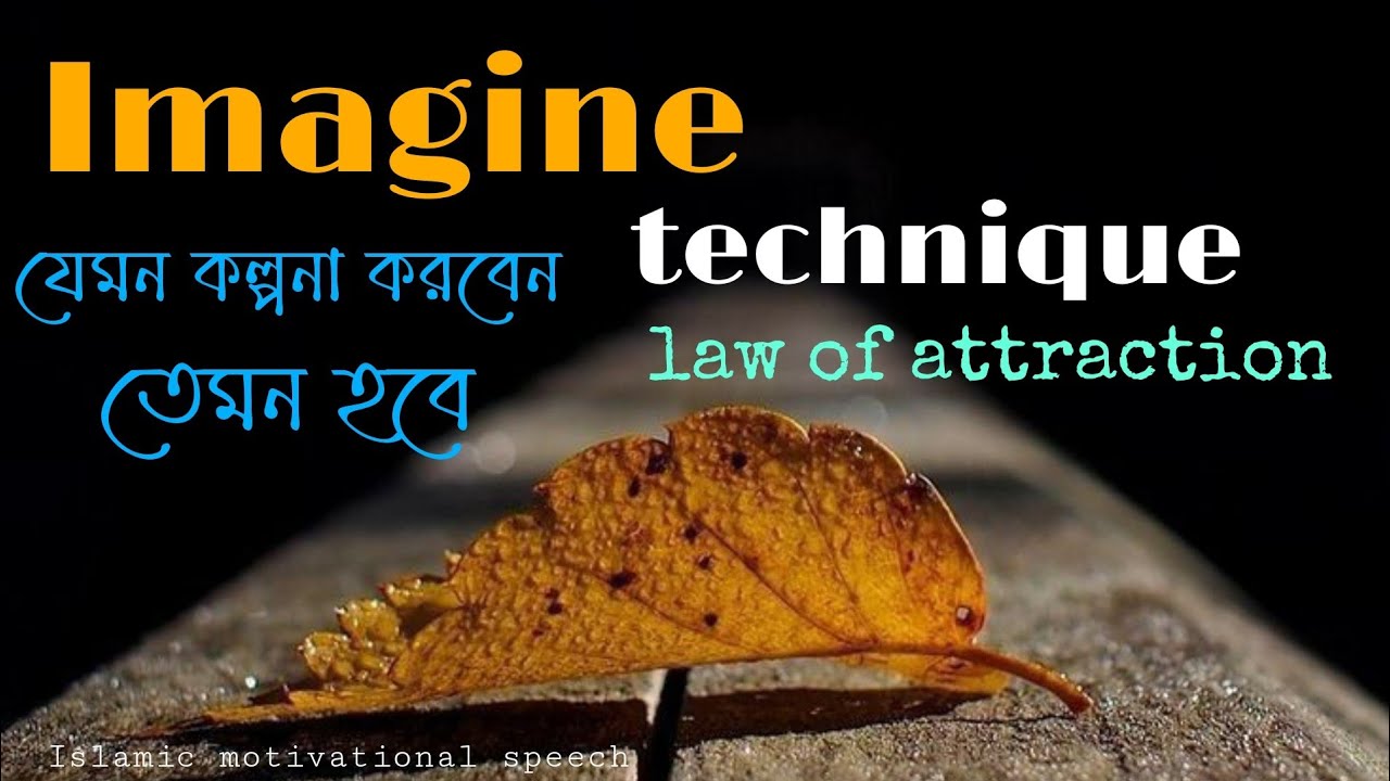 Imagine technique. আপনি যেমন কল্পনা করবেন তেমন হবে। law of attraction.