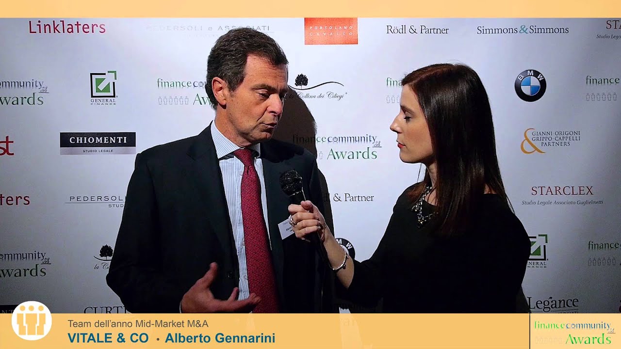 Alberto Gennarini - Financecommunity Awards 2015 by financecommunity.it