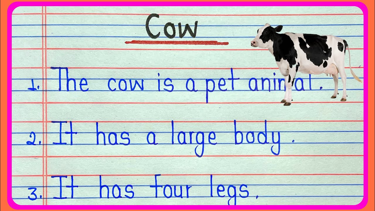 The cow essay 20 lines in english || 20 lines essay about cow || Essay on cow 20 lines