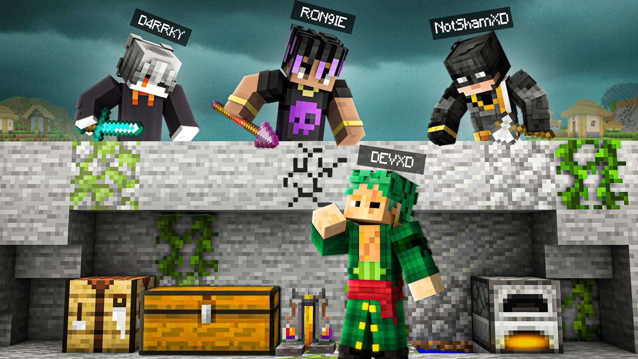 MINECRAFT MANHUNT WITH LILYVILLE MEMBERS😱