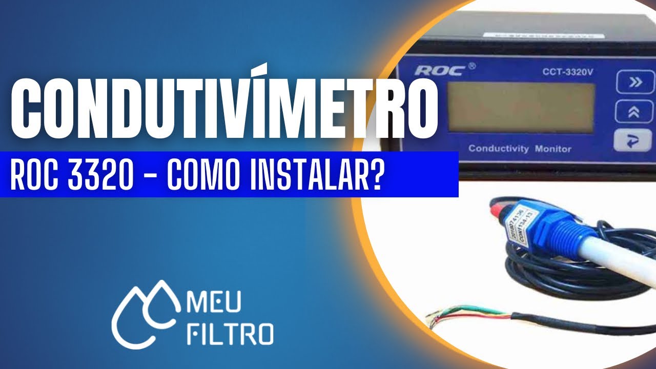 Como instalar o condutivímetro da ROC série 3300 modelo 3320