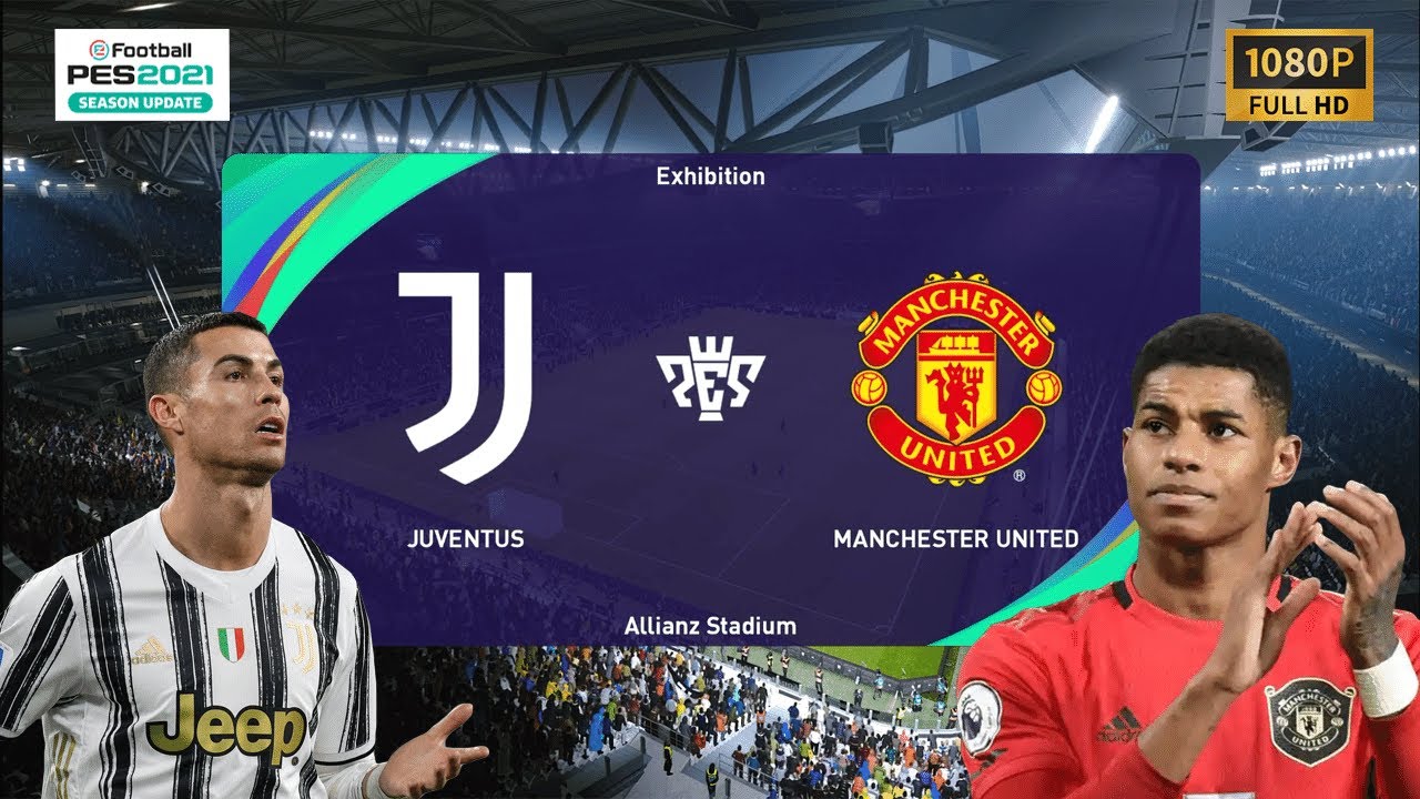 PES 21 | Ювентус против Манчестер Юнайтед | Геймплей на ПК | 1080p HD