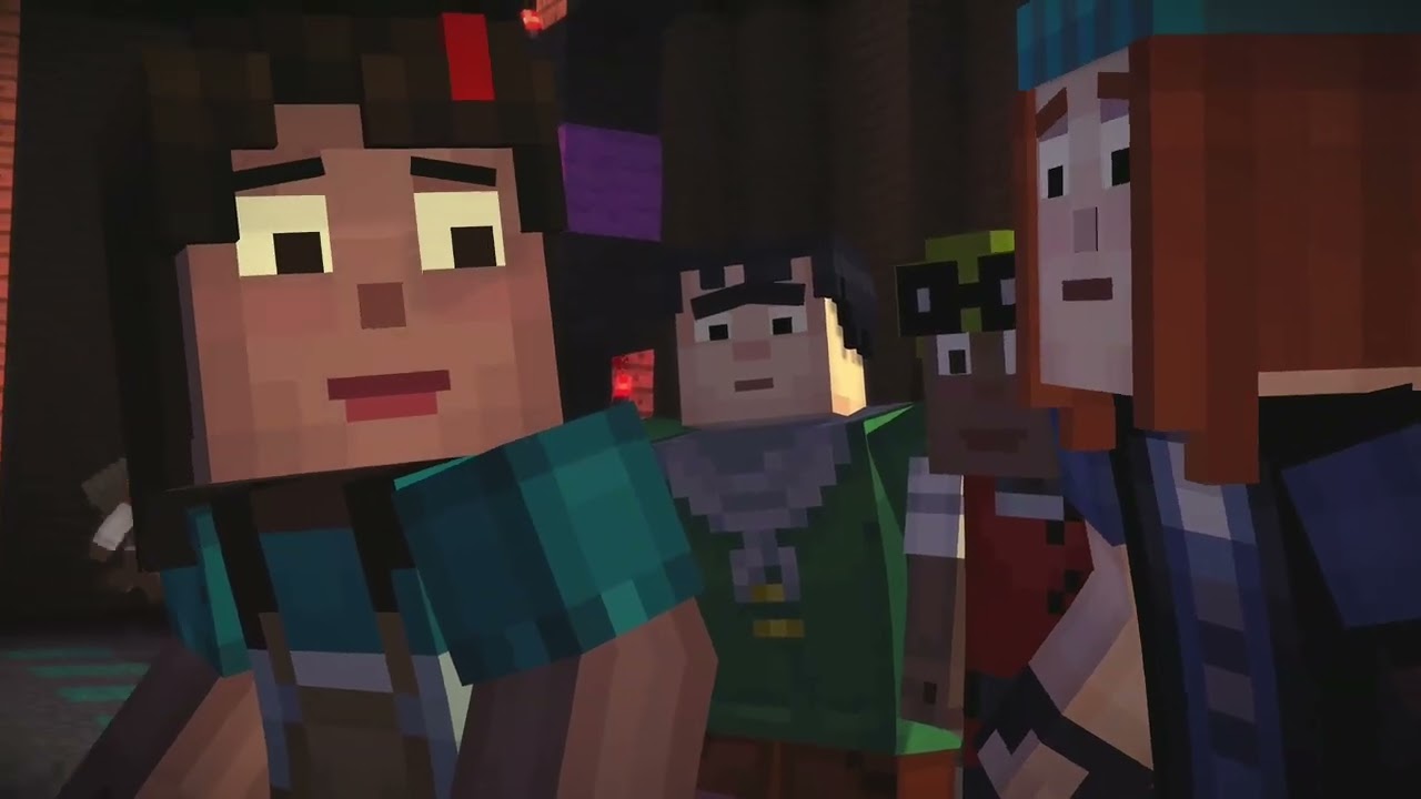Minecraft Story Mode: Episode 1 Clip 4: Command Block Wither (Female Jesse)