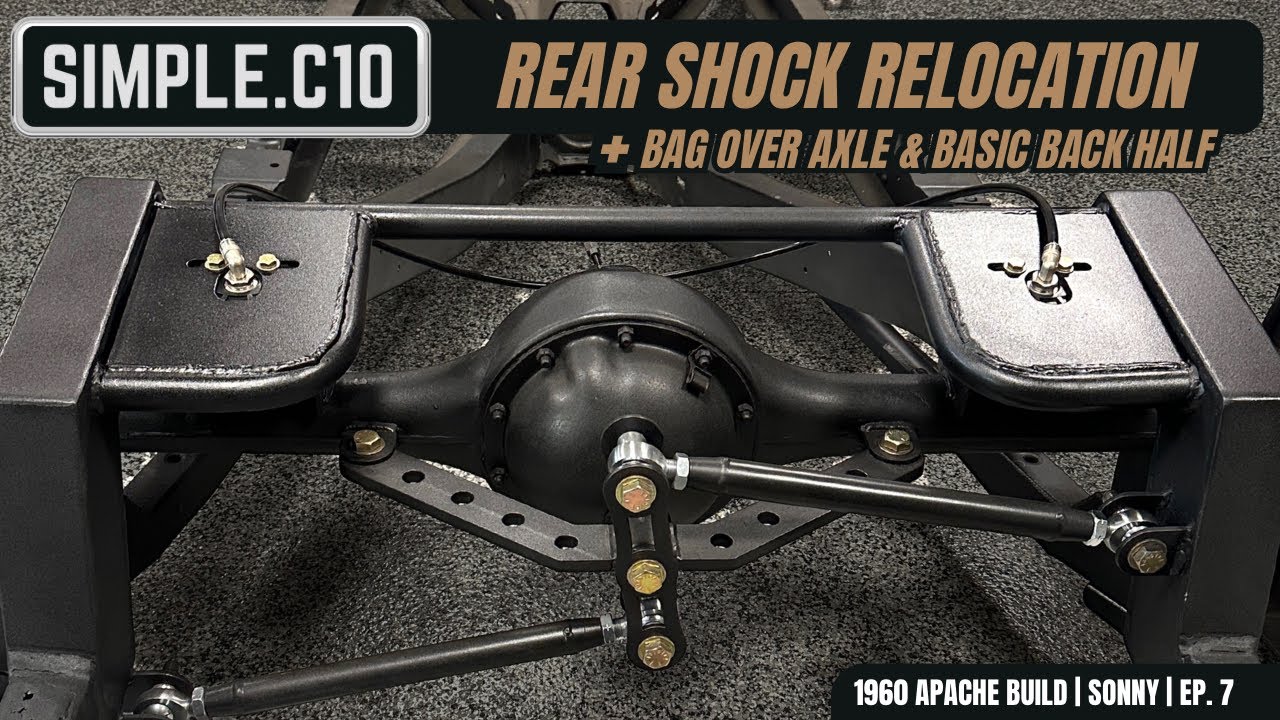 C10 REAR SHOCK RELOCATION + BAG OVER AXLE KIT | DIY Step-by-Step Installation Video for Air Ride!
