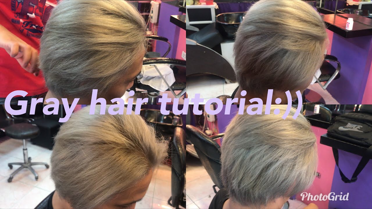 GRAY HAIR COLOR TUTORIAL | METALLIC GRAY (TAGALOG)