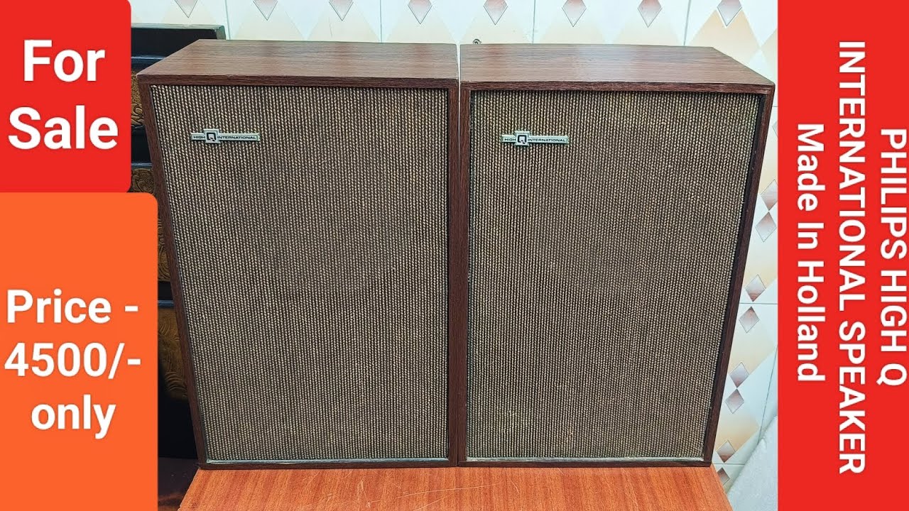 PHILIPS HIGH Q INTERNATIONAL SPEAKER Made In Holland Nice Sound Quality Contact No - 8750424840