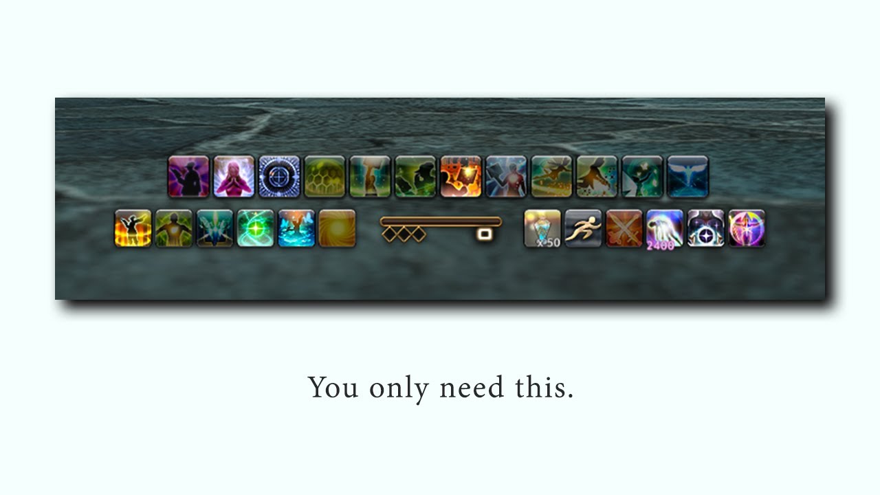FFXIV minimalist UI