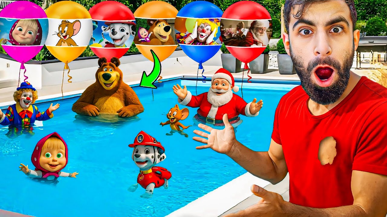 اخيرا طلبنا جميع الشخصيات المرعبة من الانترنت المظلم مع بودي وماشا والدب 😱😱