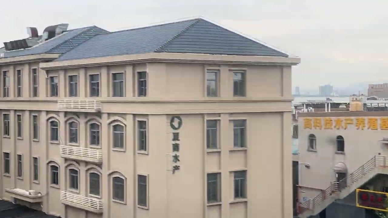 大陸旅遊 廈門海上施工狀況