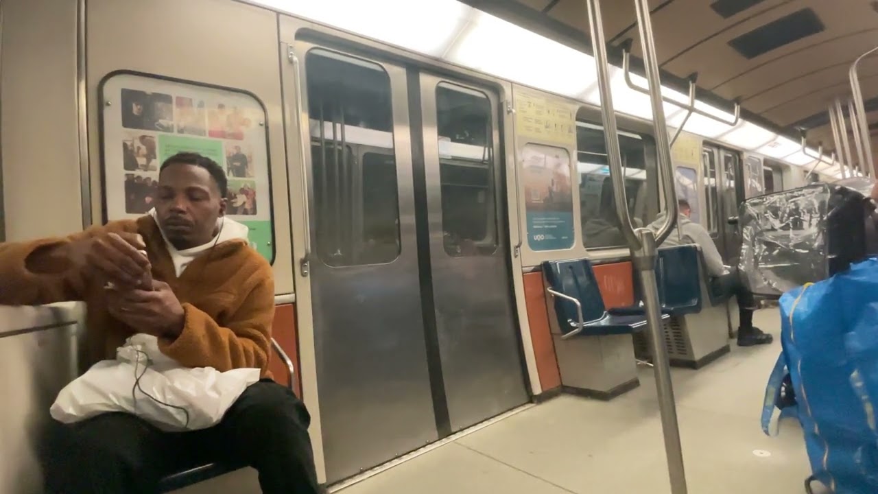 Metro Montreal: Snowdon to St Michel. Onboard view of the MR-73 Blue Line