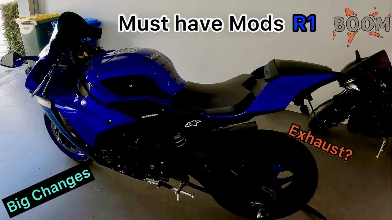 My YZF - R1 Modifications.., Tank pads, Frame sliders , Engine Case Guards 🤑 PART - 1