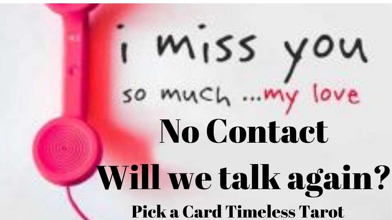 No contact - Will I talk to him again? Does he card?  Pick a card