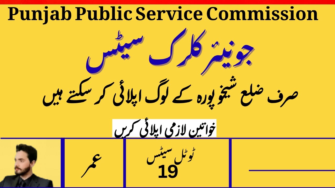 PPSC Junior Clerk Jobs 2025 | 19 Seats | Eligibility, Syllabus & Apply Process