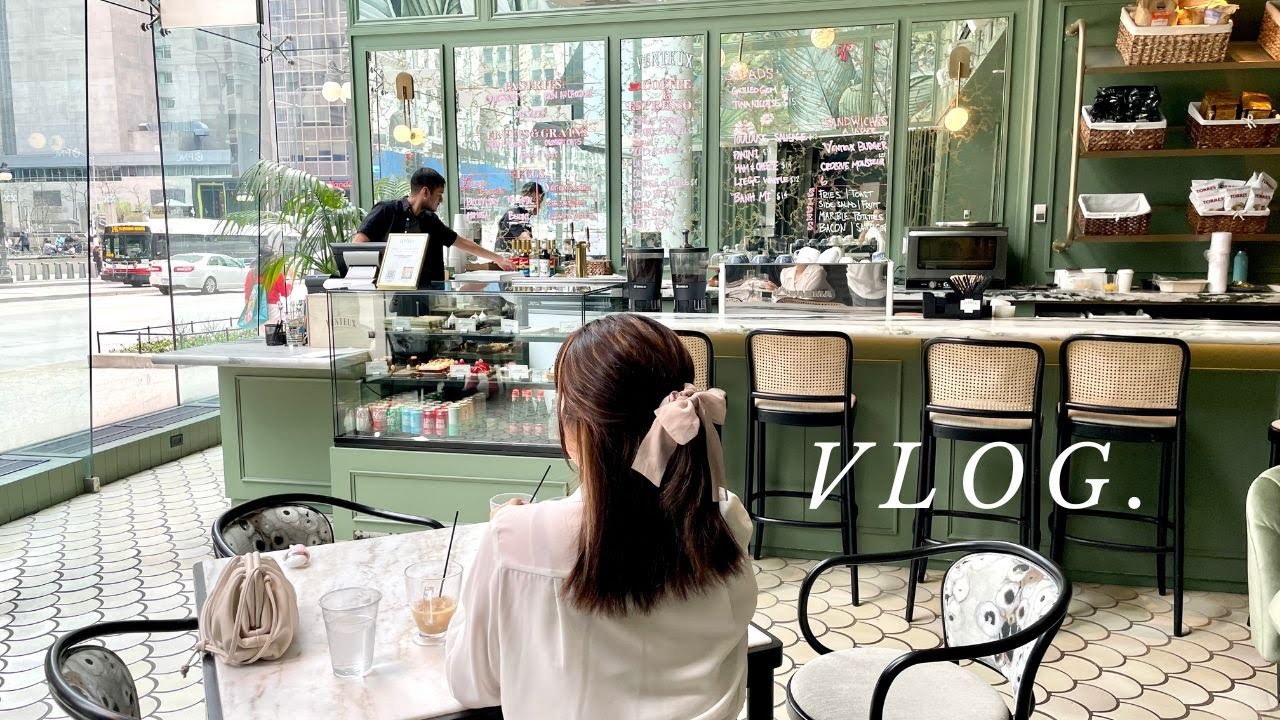 venteux cafe in downtown chicago ✨ vlog