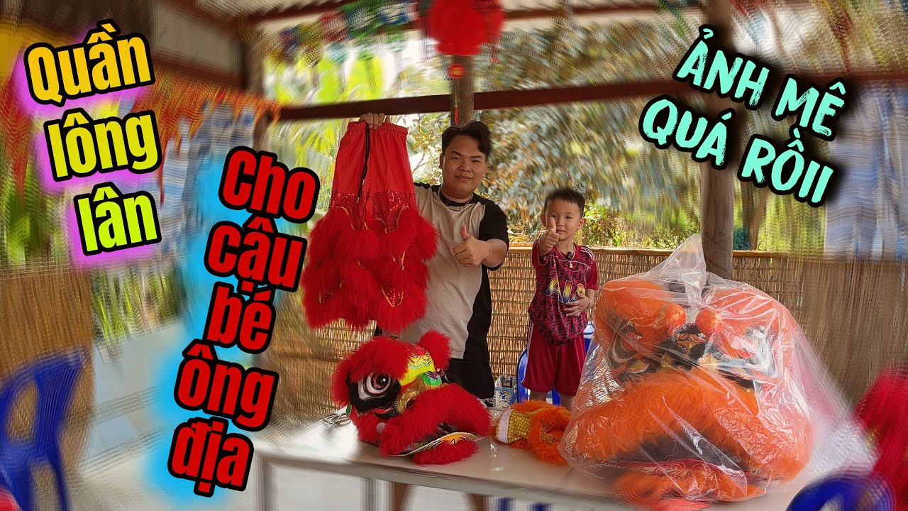 [ Vlog LSR ] Quần Lông Lân Tiếp Tục Tặng Cho Phúc Hậu Cậu Bé Ông Địa Dịp Cận Tết 