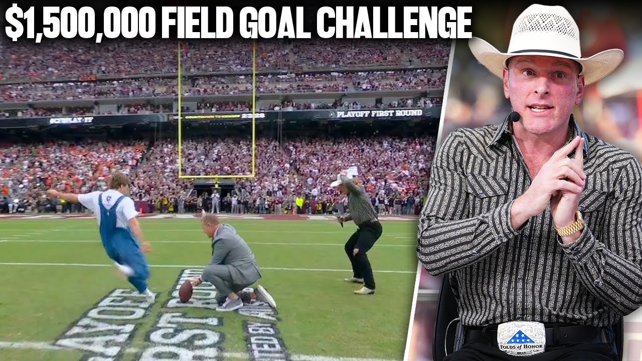 The Biggest Field Goal Challenge In History... $1.5 MILLION In Front Of 100,000 Texas A&M Fans!